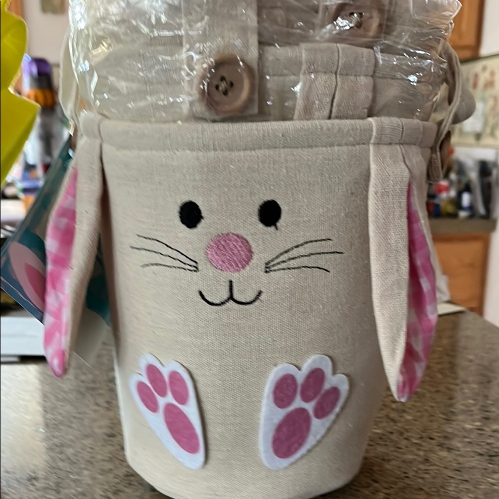 Cute Bunny Canvas Baskets